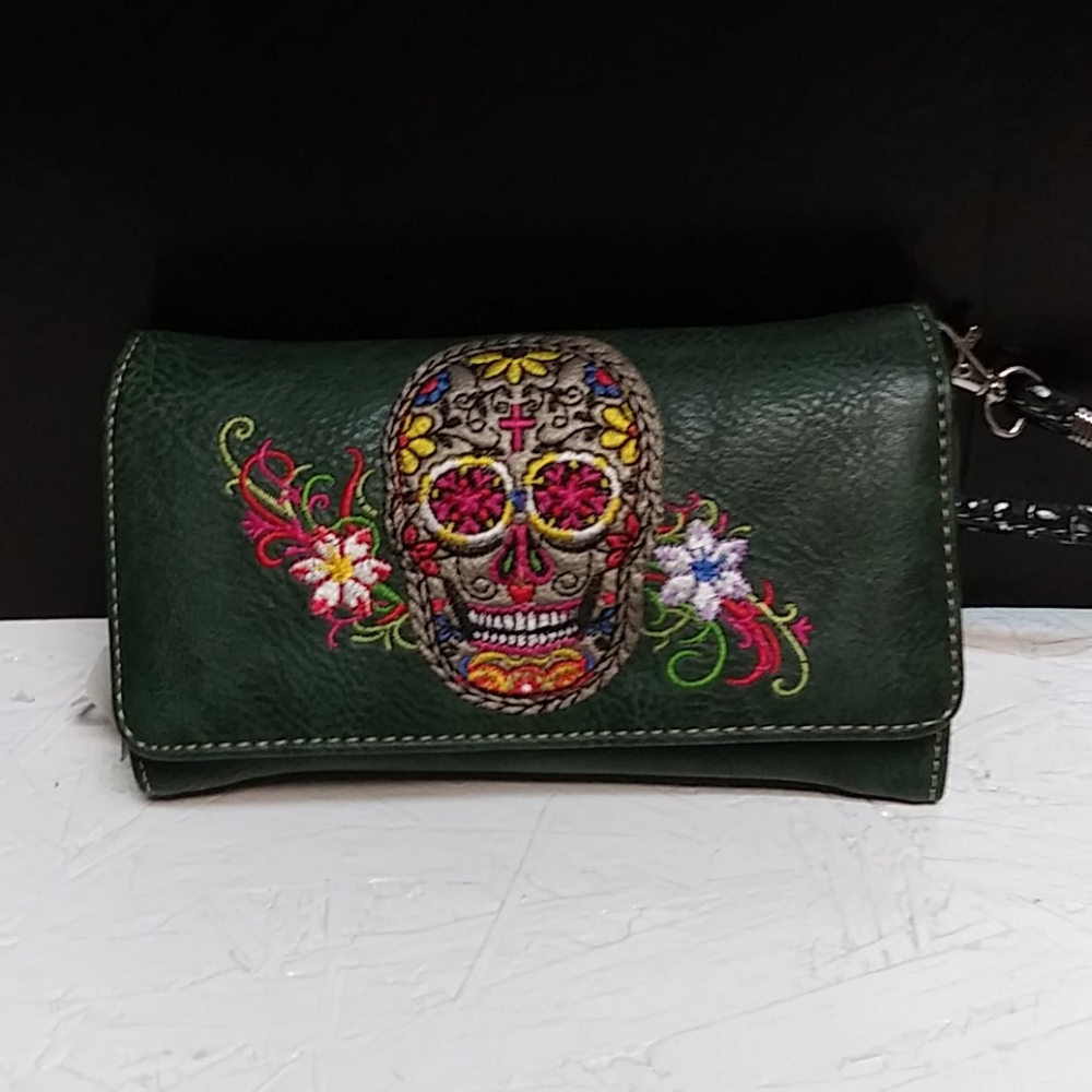 Biker sugar scull wallet